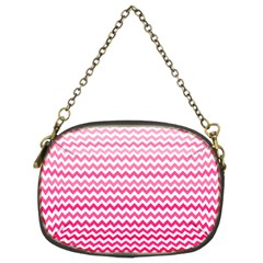 Pink Gradient Chevron Chain Purses (two Sides)  by CraftyLittleNodes