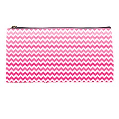 Pink Gradient Chevron Pencil Cases