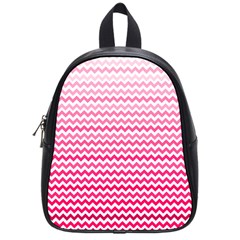 Pink Gradient Chevron School Bags (small) 