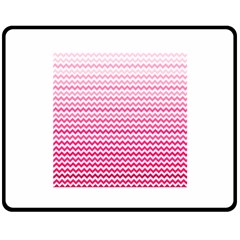 Pink Gradient Chevron Fleece Blanket (medium)  by CraftyLittleNodes