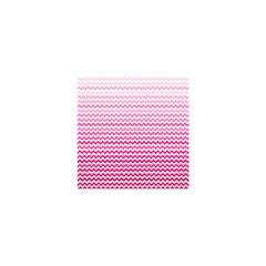 Pink Gradient Chevron Shower Curtain 48  X 72  (small)  by CraftyLittleNodes