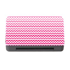 Pink Gradient Chevron Memory Card Reader With Cf