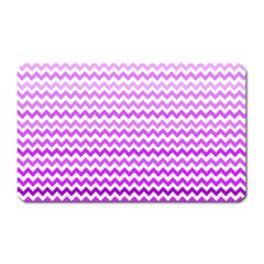 Purple Gradient Chevron Magnet (rectangular)