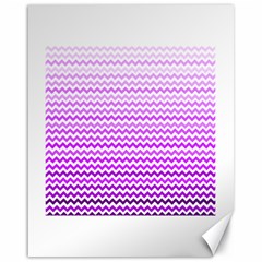 Purple Gradient Chevron Canvas 16  X 20  