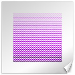 Purple Gradient Chevron Canvas 20  X 20  