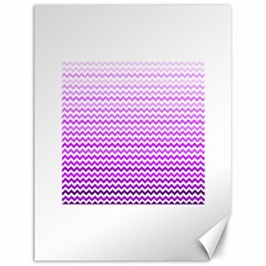 Purple Gradient Chevron Canvas 18  X 24  