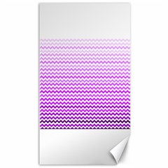 Purple Gradient Chevron Canvas 40  X 72  