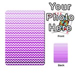 Purple Gradient Chevron Multi-purpose Cards (Rectangle)  Back 3