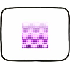 Purple Gradient Chevron Fleece Blanket (mini)