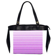 Purple Gradient Chevron Office Handbags (2 Sides) 