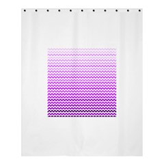 Purple Gradient Chevron Shower Curtain 60  X 72  (medium) 