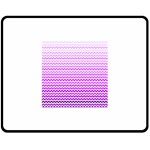 Purple Gradient Chevron Double Sided Fleece Blanket (Medium)  58.8 x47.4  Blanket Front