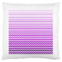 Purple Gradient Chevron Standard Flano Cushion Cases (one Side) 