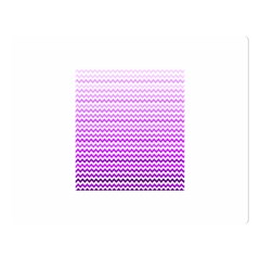 Purple Gradient Chevron Double Sided Flano Blanket (large) 