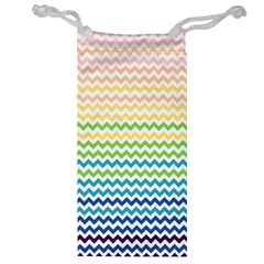 Pastel Gradient Rainbow Chevron Jewelry Bags by CraftyLittleNodes