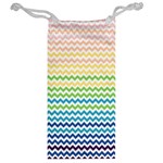 Pastel Gradient Rainbow Chevron Jewelry Bags Back