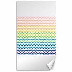 Pastel Gradient Rainbow Chevron Canvas 40  X 72   by CraftyLittleNodes