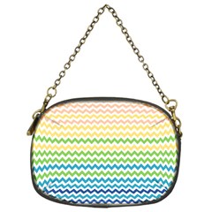 Pastel Gradient Rainbow Chevron Chain Purses (one Side)  by CraftyLittleNodes