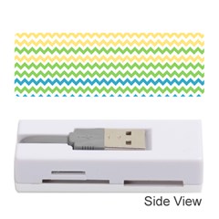 Pastel Gradient Rainbow Chevron Memory Card Reader (stick) 