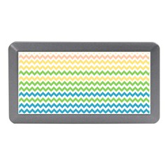 Pastel Gradient Rainbow Chevron Memory Card Reader (mini)