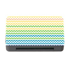 Pastel Gradient Rainbow Chevron Memory Card Reader With Cf