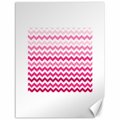 Pink Gradient Chevron Large Canvas 18  X 24  