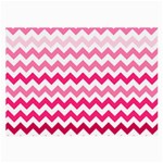 Pink Gradient Chevron Large Large Glasses Cloth (2-Side) Front