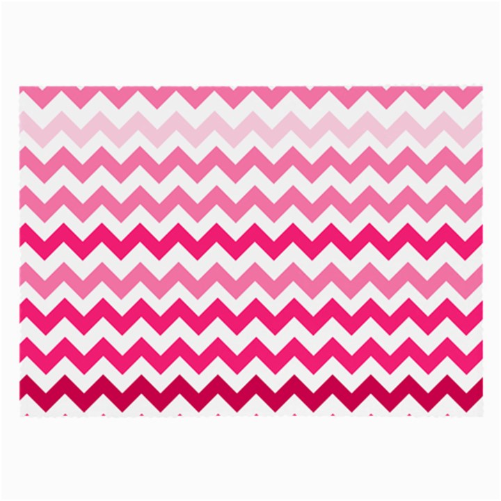 Pink Gradient Chevron Large Large Glasses Cloth (2-Side)