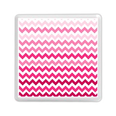 Pink Gradient Chevron Large Memory Card Reader (square) 