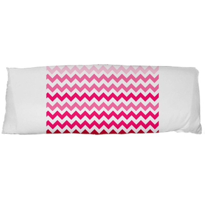 Pink Gradient Chevron Large Body Pillow Cases (Dakimakura) 