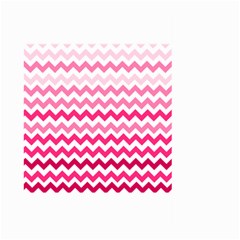 Pink Gradient Chevron Large Large Garden Flag (two Sides)