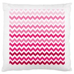 Pink Gradient Chevron Large Large Cushion Cases (Two Sides)  Back