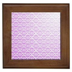 Purple Damask Gradient Framed Tiles by CraftyLittleNodes