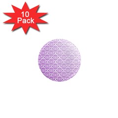 Purple Damask Gradient 1  Mini Magnet (10 Pack)  by CraftyLittleNodes