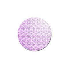 Purple Damask Gradient Golf Ball Marker by CraftyLittleNodes