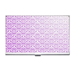 Purple Damask Gradient Business Card Holders