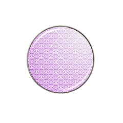 Purple Damask Gradient Hat Clip Ball Marker (4 Pack)