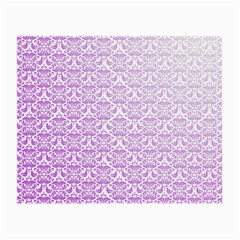 Purple Damask Gradient Small Glasses Cloth