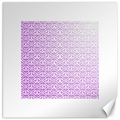 Purple Damask Gradient Canvas 20  X 20   by CraftyLittleNodes