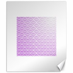 Purple Damask Gradient Canvas 20  X 24  