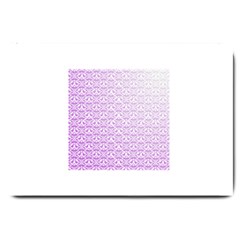 Purple Damask Gradient Large Doormat 