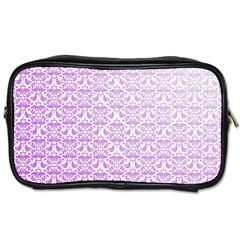 Purple Damask Gradient Toiletries Bags 2-side