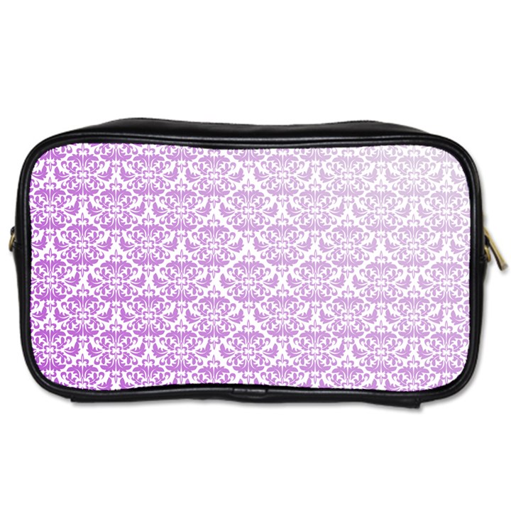 Purple Damask Gradient Toiletries Bags 2-Side