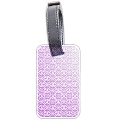 Purple Damask Gradient Luggage Tags (two Sides) by CraftyLittleNodes