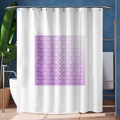 Purple Damask Gradient Shower Curtain 60  X 72  (medium)  by CraftyLittleNodes