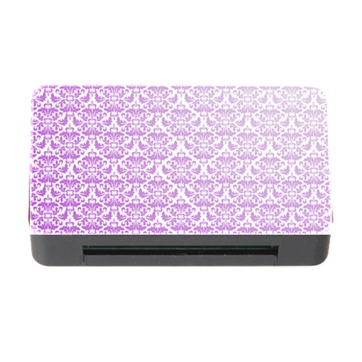 Purple Damask Gradient Memory Card Reader with CF