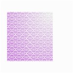 Purple Damask Gradient Small Garden Flag (Two Sides) Front