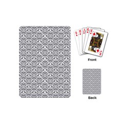 Gray Damask Playing Cards (mini) 