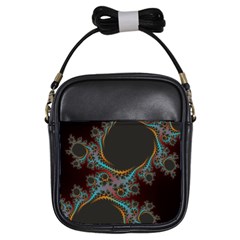 Dream In Fract Girls Sling Bags by digitaldivadesigns