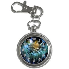 Funny Dolphin In The Universe Key Chain Watches